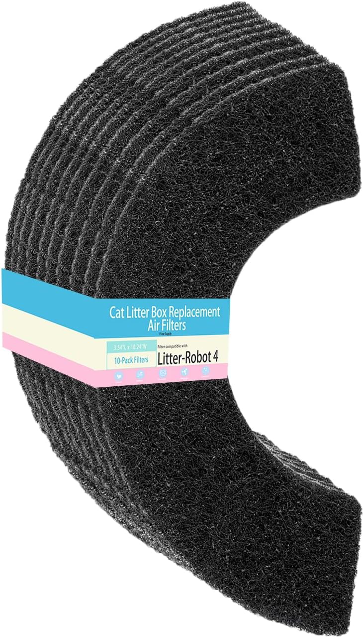 LOSUIN Store 10 Pack Carbon Filters Compatible with Litter Robot 4,Cat Litter Box Filters,Keep Your Home Clean and Fresh - Image 1
